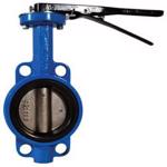 Wafer Style 150lb. Butterfly Valve with Iron Disc